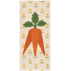 Meijer Corporate Seasonal Easter Carrot Trio Dual Kitchen Towel, 16 in x 26 in