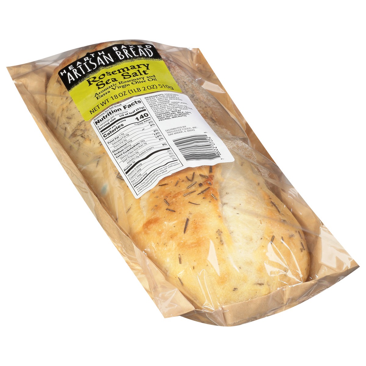 slide 4 of 11, Treehouse Originals Hearth Baked Rosemary Sea Salt Artisan Bread 18 oz, 18 oz