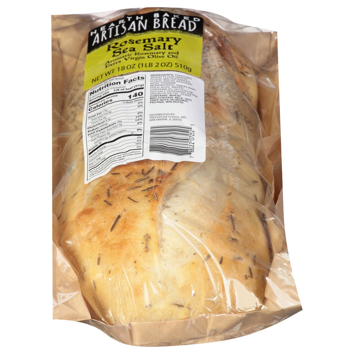 slide 3 of 11, Treehouse Originals Hearth Baked Rosemary Sea Salt Artisan Bread 18 oz, 18 oz