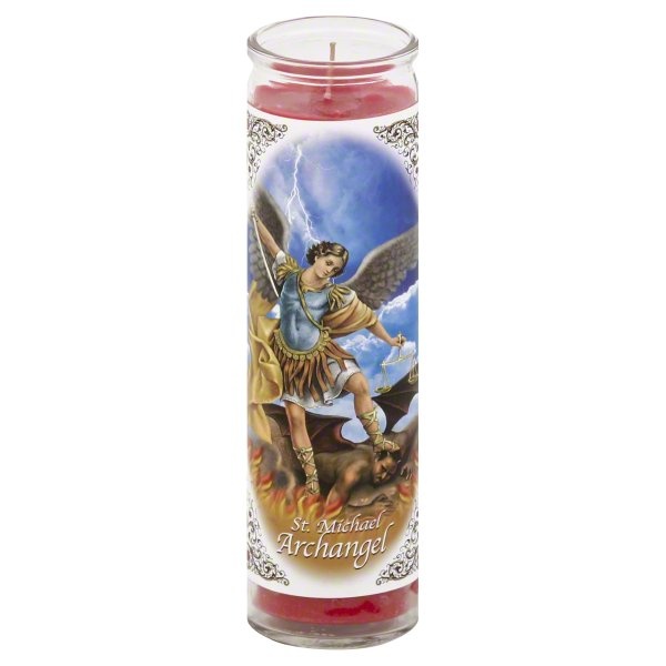 slide 1 of 1, Bright Glow Candle, St. Michael Archangel, 1 ct