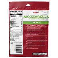 slide 5 of 5, Meijer Wide Shredded Mozzarella Cheese, 8 oz