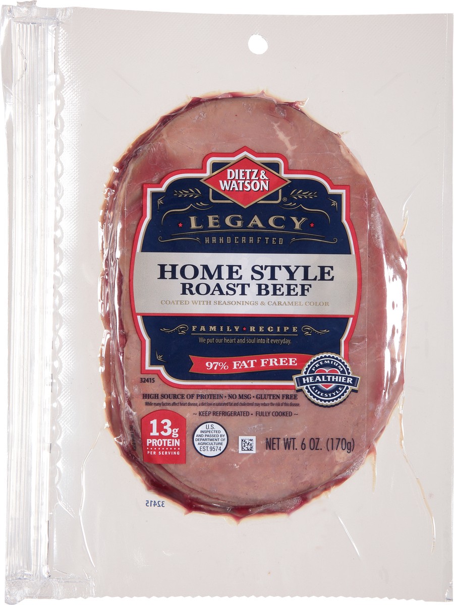 slide 1 of 11, Dietz & Watson Sliced Homestyle Roast Beef 6 oz, 6 oz