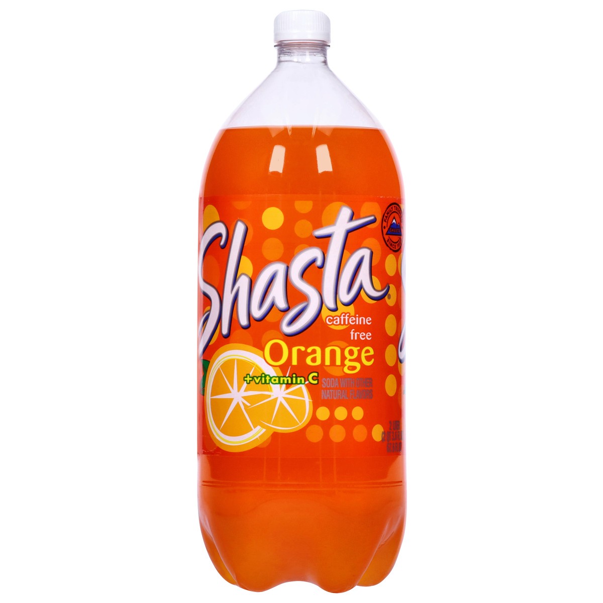 slide 2 of 9, Shasta Caffeine Free + Vitamin C Orange Soda 2 l, 2 liter