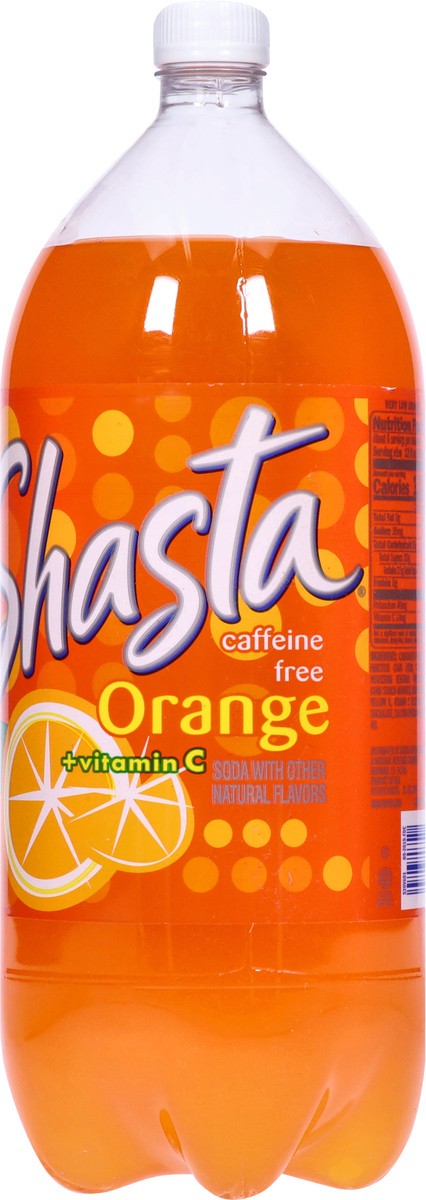 slide 5 of 9, Shasta Caffeine Free + Vitamin C Orange Soda 2 l, 2 liter