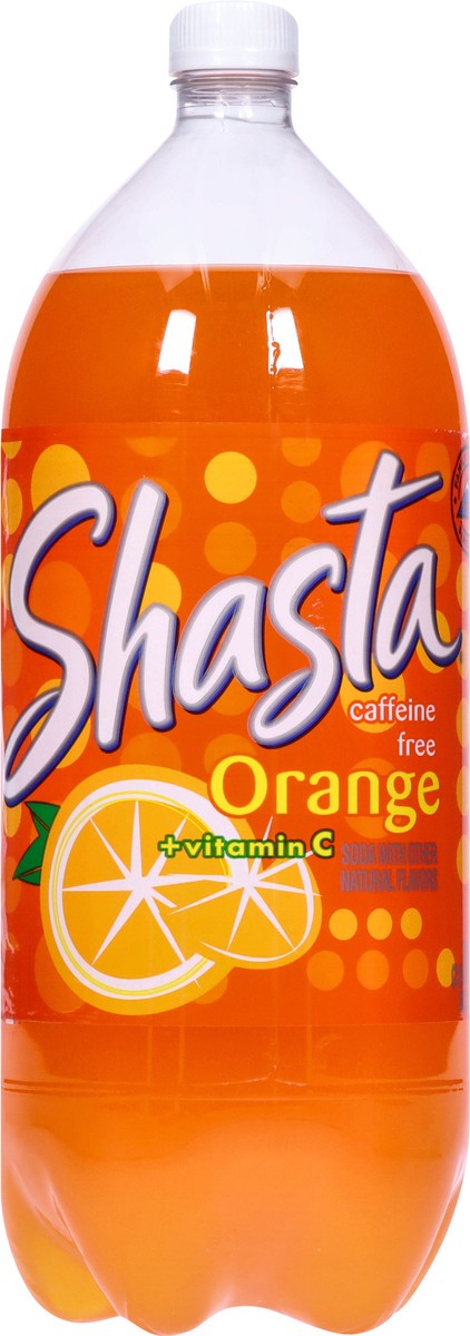 slide 6 of 9, Shasta Caffeine Free + Vitamin C Orange Soda 2 l, 2 liter