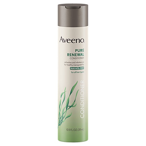 slide 1 of 1, Aveeno Active Naturals Pure Renewal Conditioner For All Hair Types, 10.5 fl oz