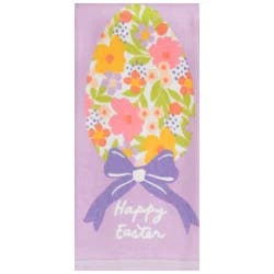 Meijer Corporate Seasonal Mcs Easter Big Easter Egg Fiber Reactive Kitchen Towel, 16 In X 25 In