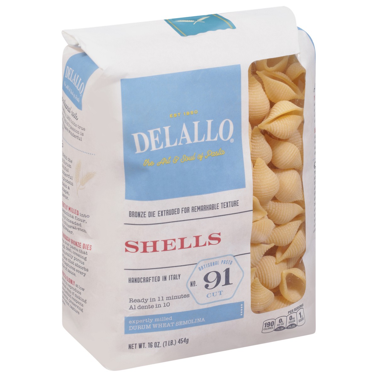 slide 3 of 9, DeLallo No. 91 Cut Shells Pasta 16 oz, 16 oz