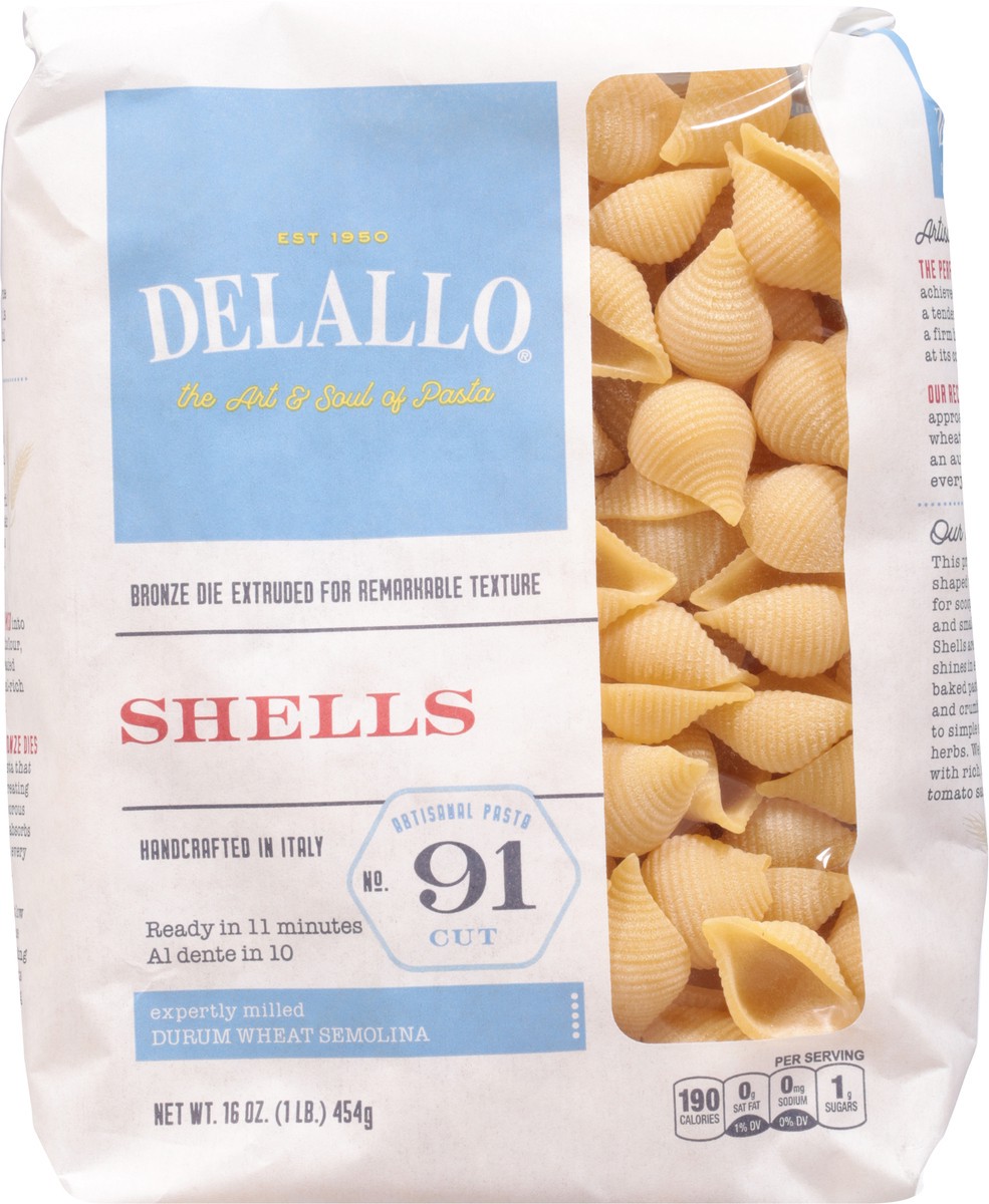 slide 6 of 9, DeLallo No. 91 Cut Shells Pasta 16 oz, 16 oz