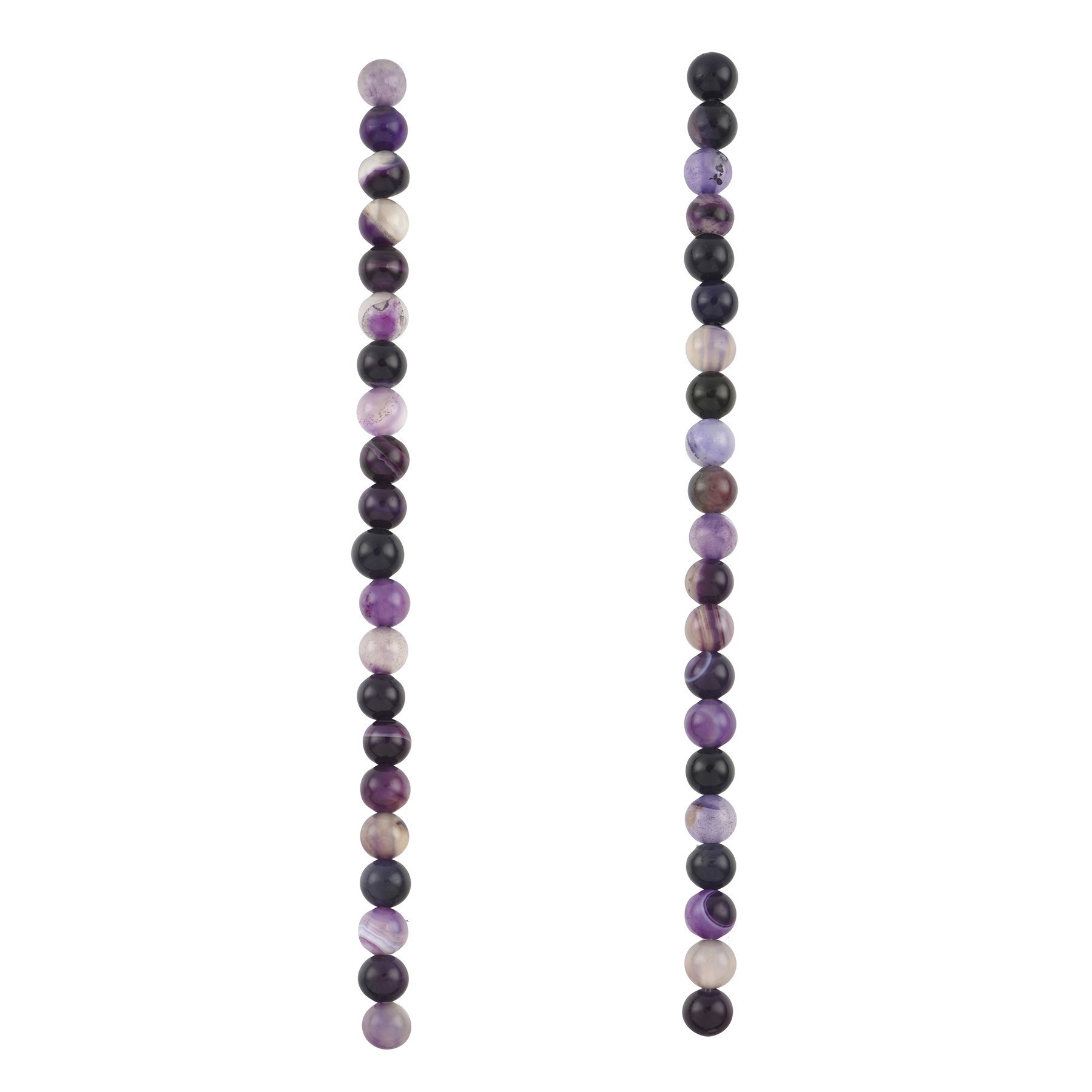 slide 3 of 3, Purple Agate Round Beads By Bead Landing, 6 mm