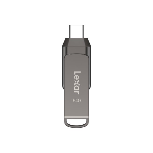 slide 3 of 6, Lexar Jumpdrive Dual Drive D400 Usb 3.1 Type-C Usb Drive, 64Gb, Silver, 1 ct