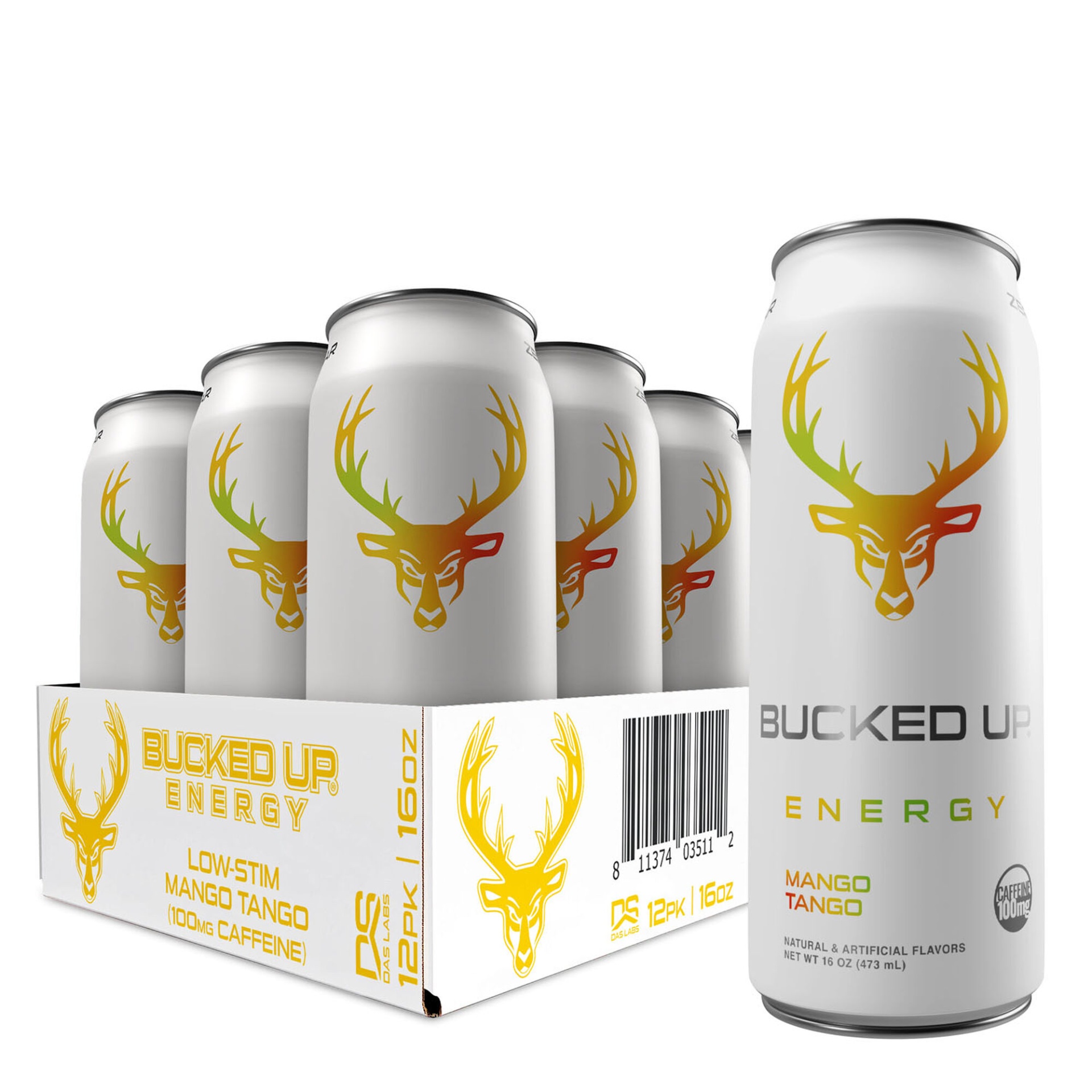 Bucked Up Energy Drink Low Stim Mango Tango