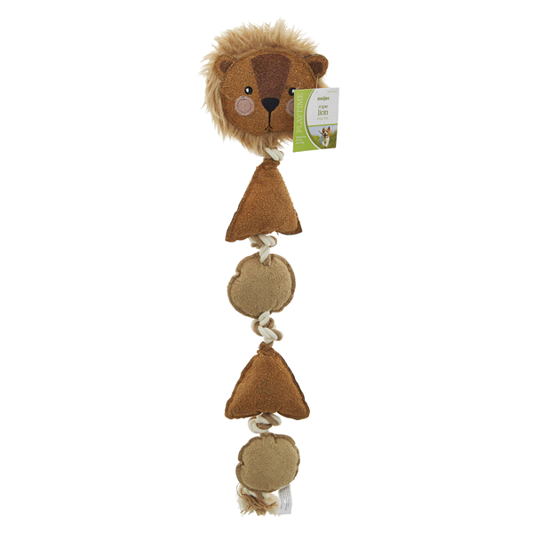 slide 1 of 1, Meijer Into The Wild 5-Stack Rope Lion Dog Toy, 1 ct