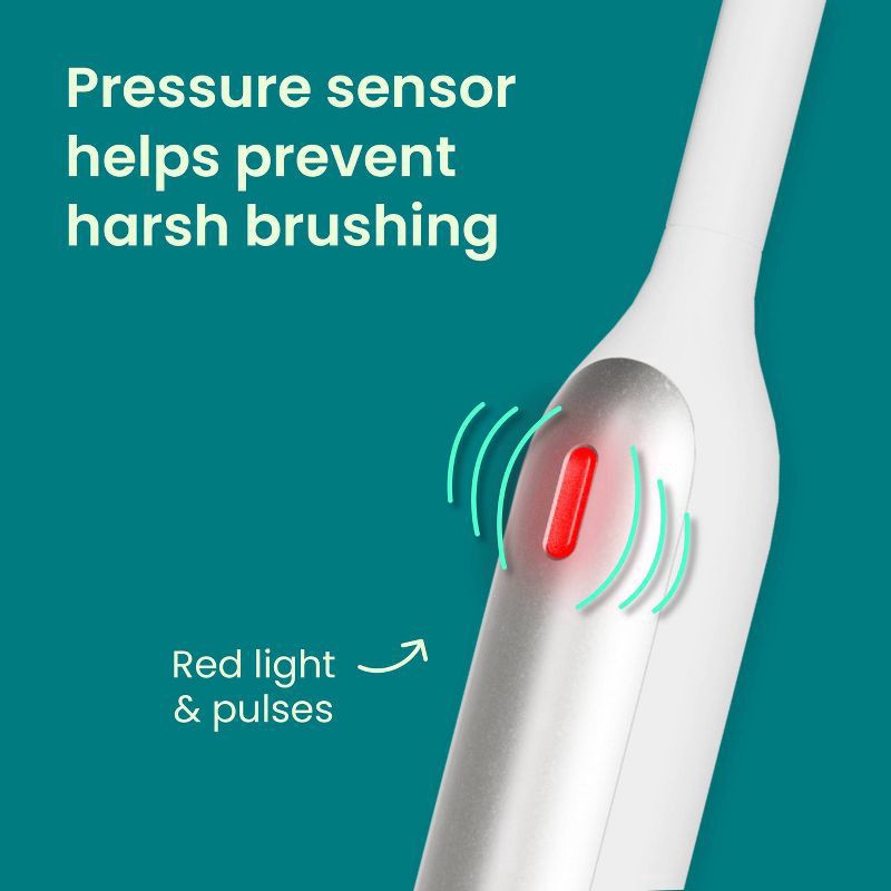 slide 4 of 18, quip Oscillating 360 Toothbrush - White/Silver, 1 ct