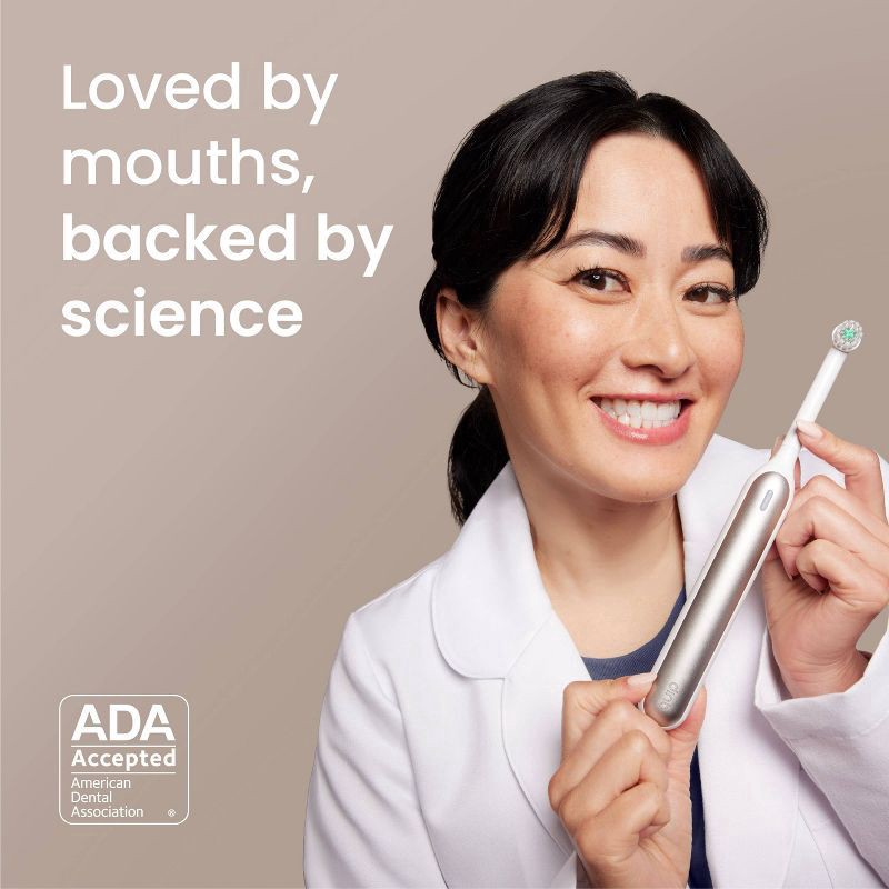 slide 13 of 18, quip Oscillating 360 Toothbrush - White/Silver, 1 ct