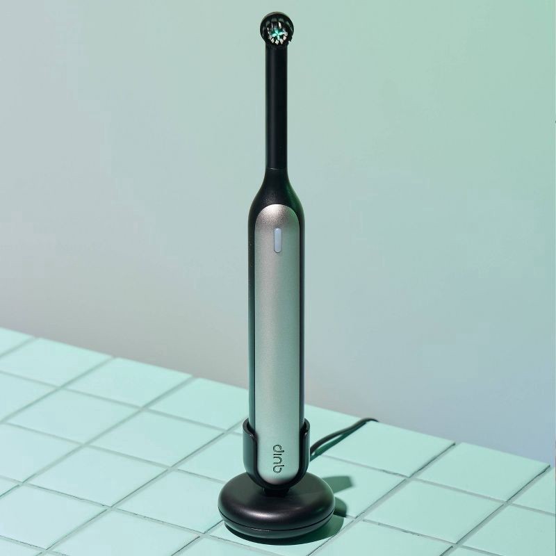 slide 14 of 18, quip Oscillating 360 Toothbrush - White/Silver, 1 ct