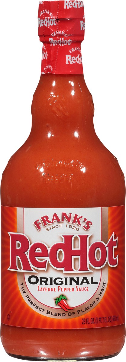 slide 3 of 7, Frank's RedHot Hot Sauce - Original, 23 fl oz
