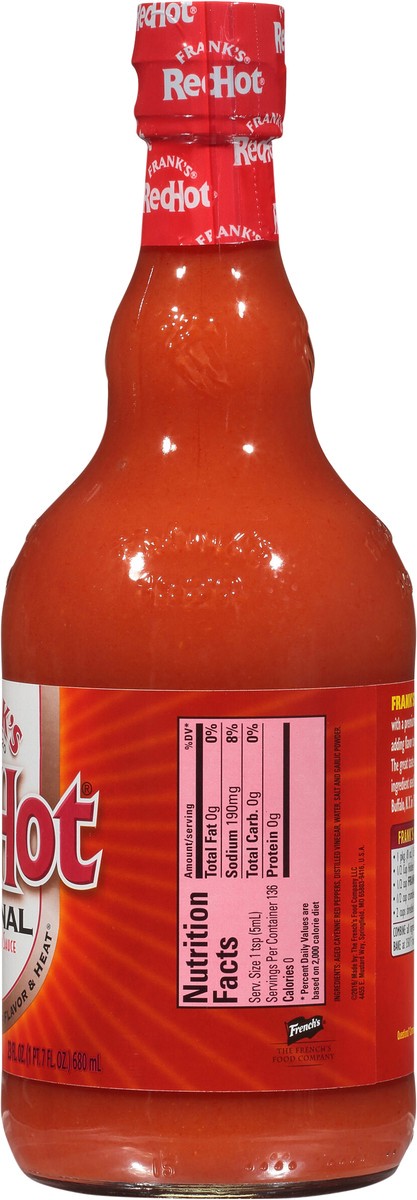 slide 7 of 7, Frank's RedHot Hot Sauce - Original, 23 fl oz