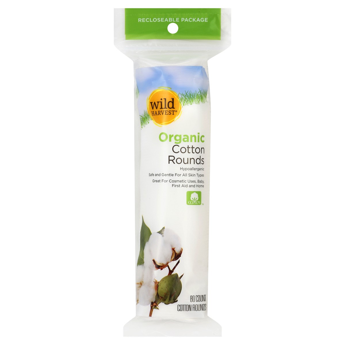 slide 4 of 7, Wild Harvest Organic Cotton Rounds, 80 ct