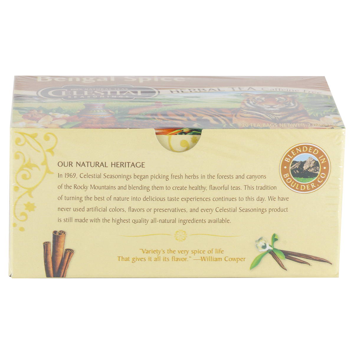 slide 2 of 6, Celestial Seasonings Herbal Bengal Spice Caffeine Free Black Tea, 20 ct