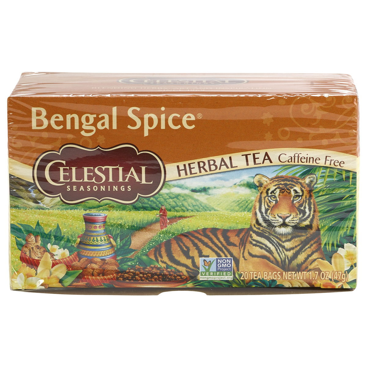 slide 1 of 6, Celestial Seasonings Herbal Bengal Spice Caffeine Free Black Tea, 20 ct