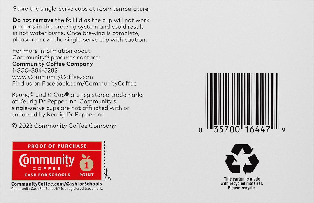 slide 11 of 11, Community Coffee White Chocolate Macadamia Single Serve Coffee, 10 ct