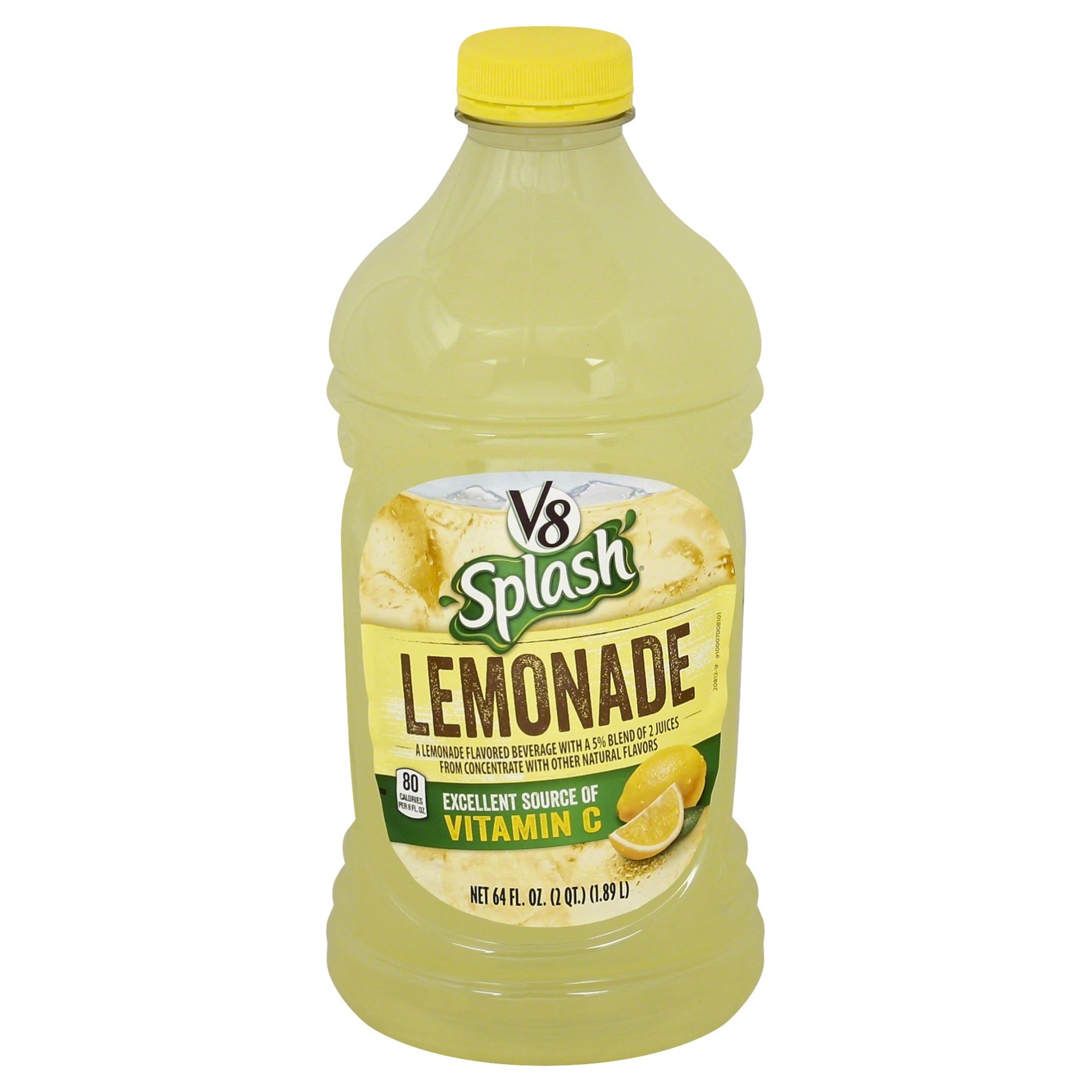 slide 1 of 4, V8 Splash Lemonade - 64 fl oz, 64 fl oz