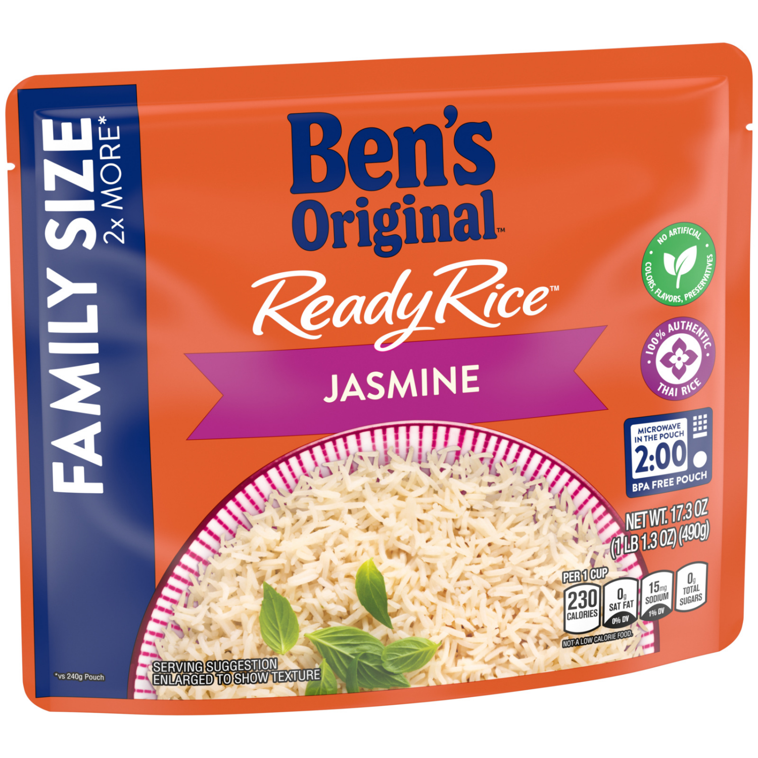 slide 4 of 5, Ben's Original Ready Rice Jasmine Family Size Rice 17.3 oz, 17.3 oz