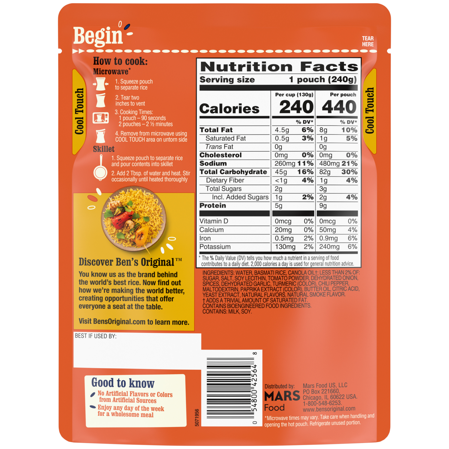 slide 2 of 4, BEN'S ORIGINAL™ READY RICE™ Tikka Masala Flavored Rice, 8.5 oz