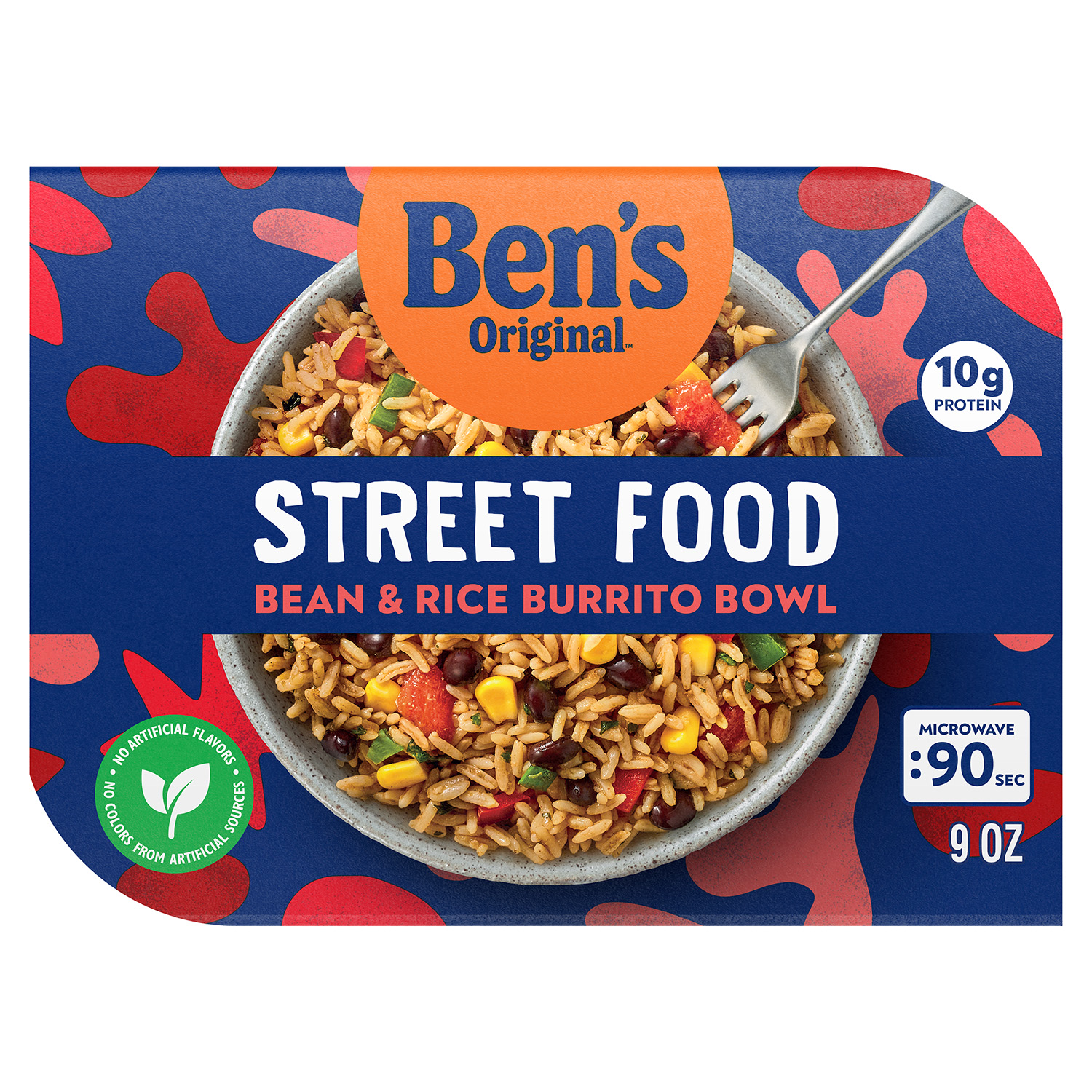 slide 1 of 5, BEN's ORIGINAL Street Food Bean & Rice Burrito Bowl, 1 ct