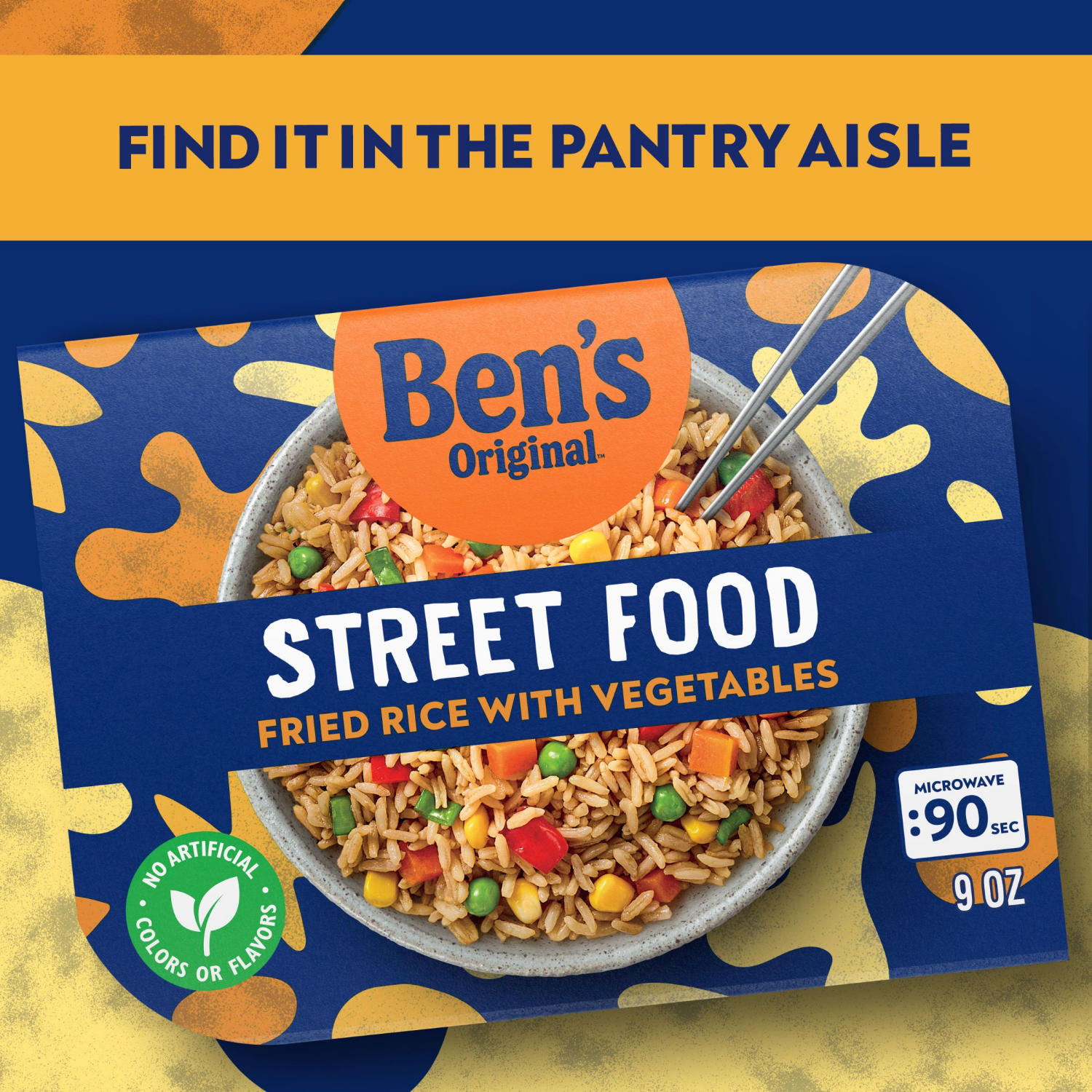 slide 4 of 5, BEN's ORIGINAL Street Food Fried Rice with Vegetables, 1 ct