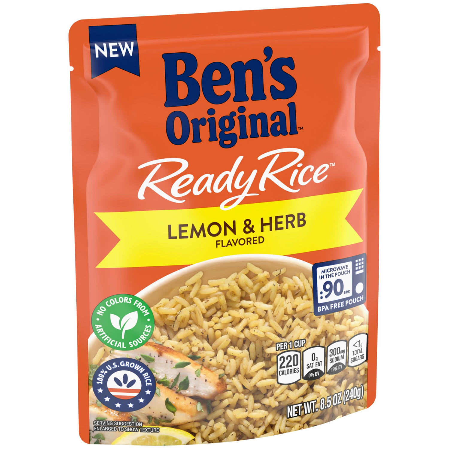 slide 4 of 4, Bens Original Ready Rice Lemon And Herb - 8.466 Oz, 8.466 oz