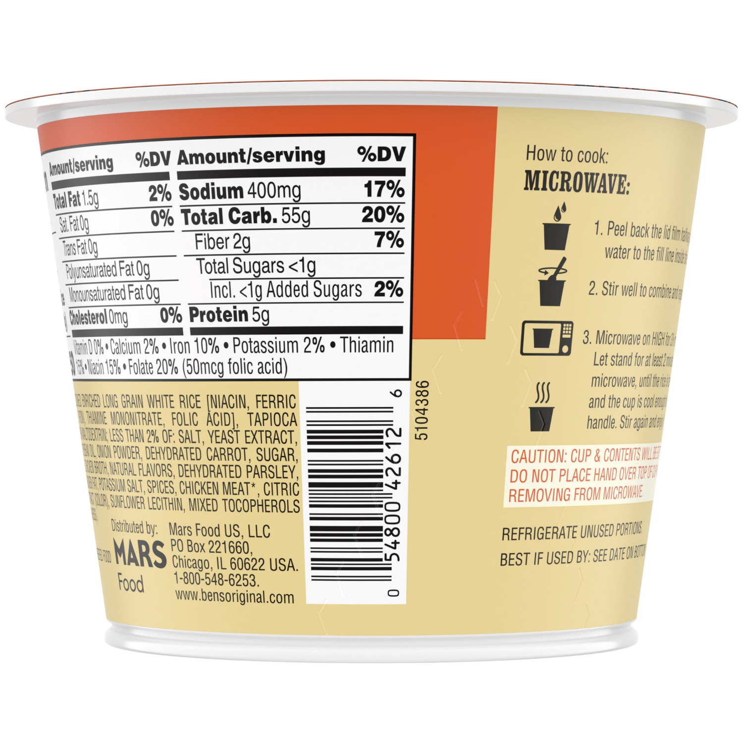 slide 2 of 5, BEN'S ORIGINAL Roasted Chicken Flavored Rice Single Serve 2.4 Oz Cup, 2.4 oz