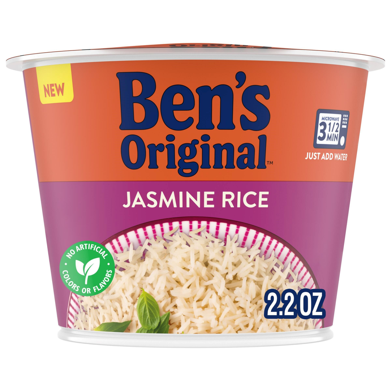 slide 1 of 8, BEN'S ORIGINAL Jasmine Rice Single Serve 2.4 Oz Cup, 2.2 oz