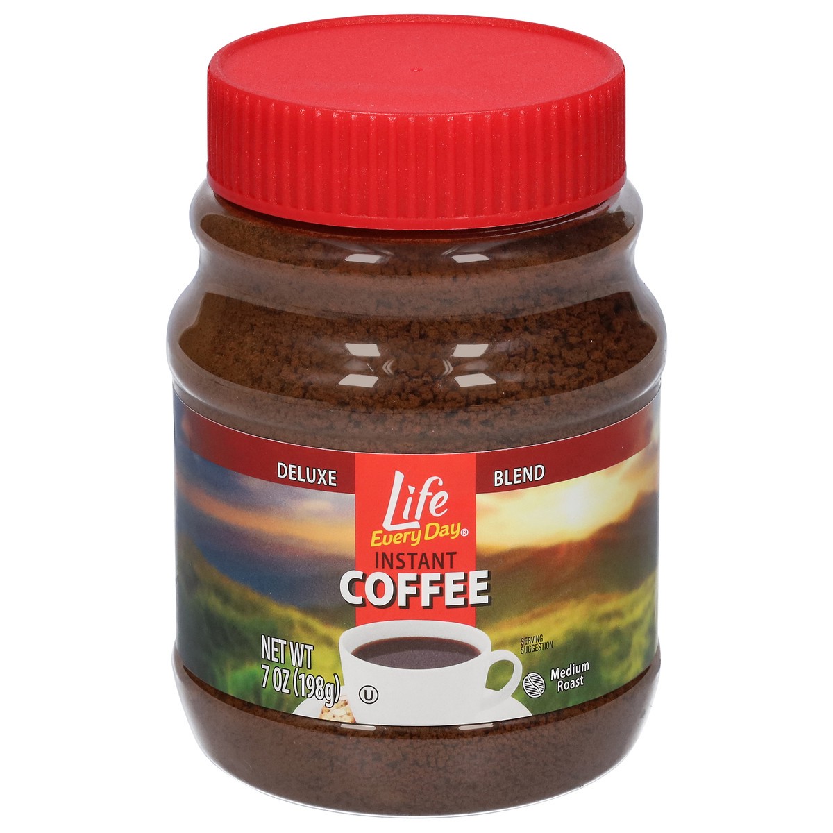slide 2 of 4, Life Every Day Instant Medium Roast Coffee 7 oz, 7 oz