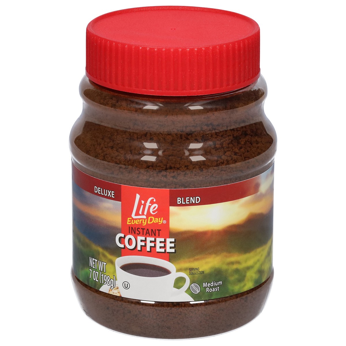 slide 3 of 4, Life Every Day Instant Medium Roast Coffee 7 oz, 7 oz