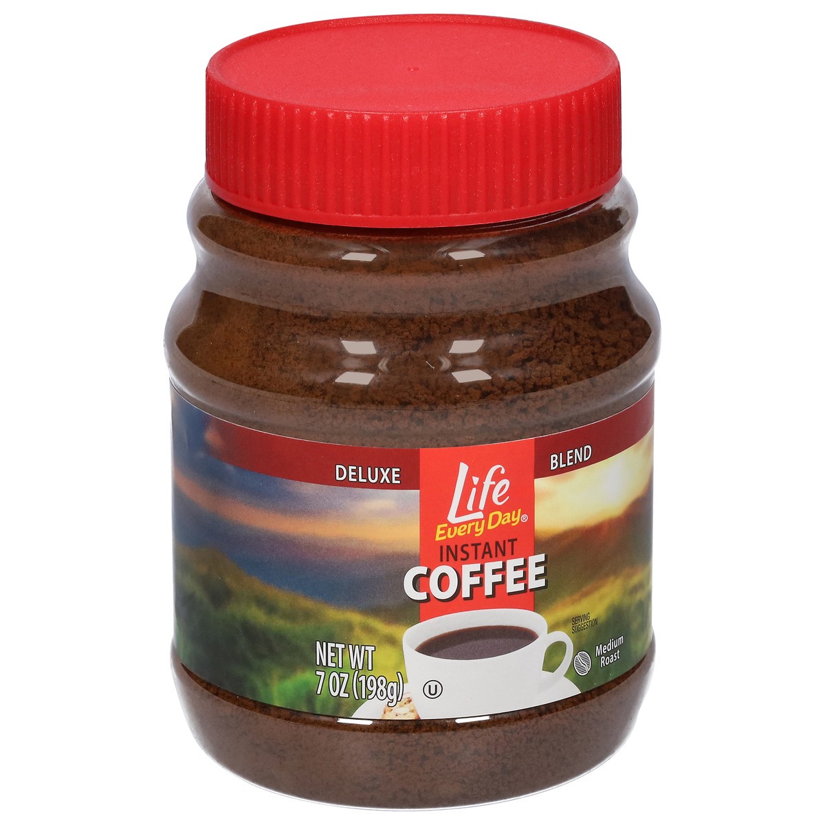 slide 4 of 4, Life Every Day Instant Medium Roast Coffee 7 oz, 7 oz
