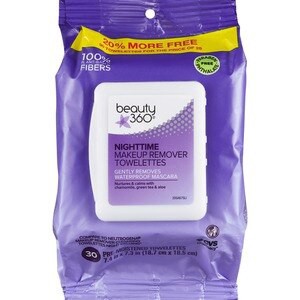 slide 1 of 1, CVS Beauty Beauty 360 Night-Time Makeup Remover Cleansing Cloths, 30/Pack, 1 ct