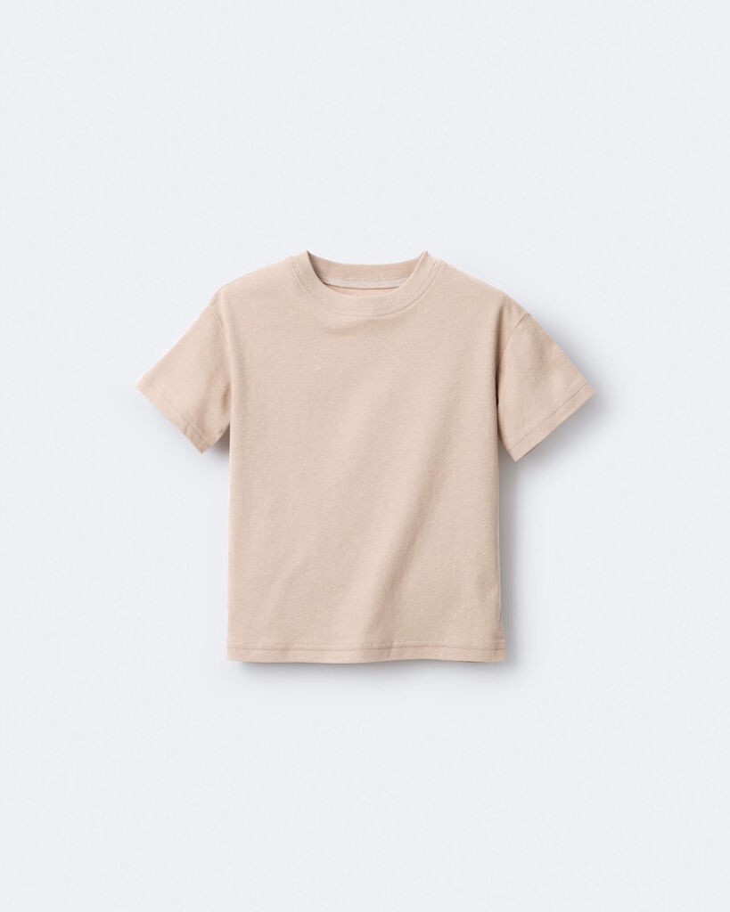 slide 6 of 6, Otteravenue Toddler Short-Sleeve Relaxed Tee - Tan Tan 18M, 1 ct