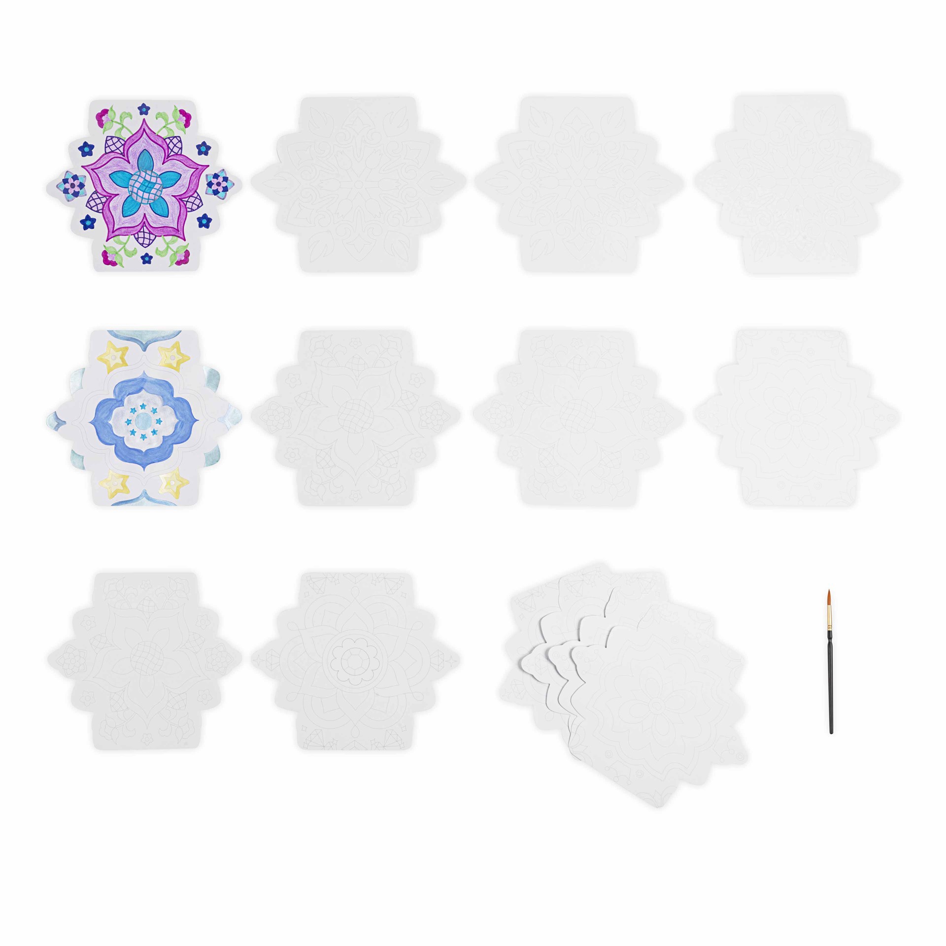 slide 6 of 8, Brea Reese Vivid By Brea Reese Tile Mixed Media Coloring Pad, 9.7 in x 9.5 in x 0.5 in