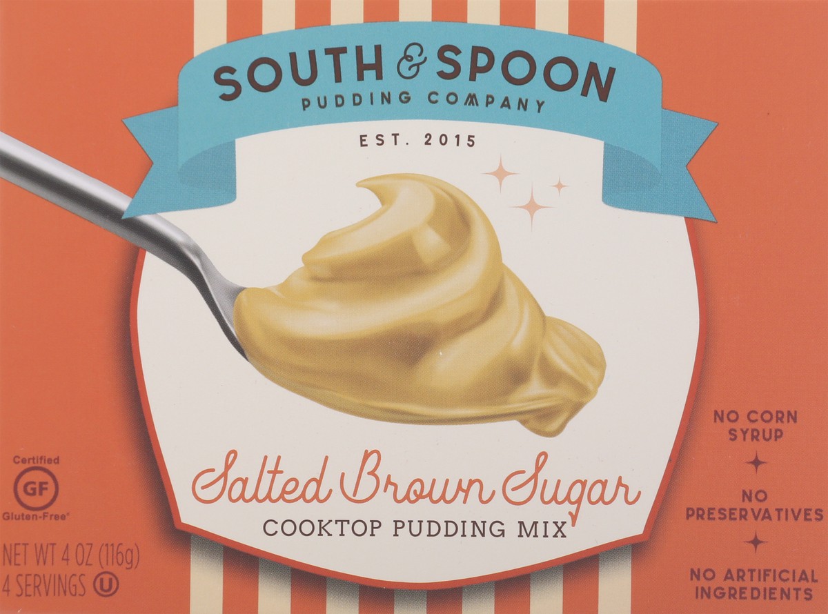 slide 1 of 12, South & Spoon Pudding Company Salted Brown Sugar Cooktop Pudding Mix 4 oz, 4 oz