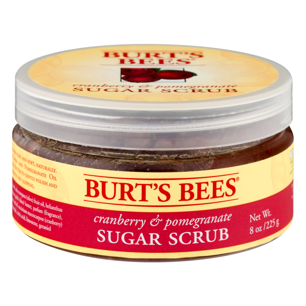 slide 1 of 3, Burt's Bees Cranberry and Pomegranate Sugar Scrub, 8 oz