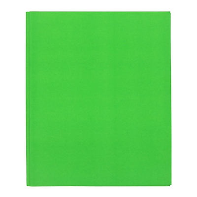 slide 1 of 1, Unison Green Paper Portfolio With Prongs, 1 ct