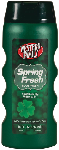 slide 1 of 1, Western Family Fresh Spring Body Wash, 18 oz