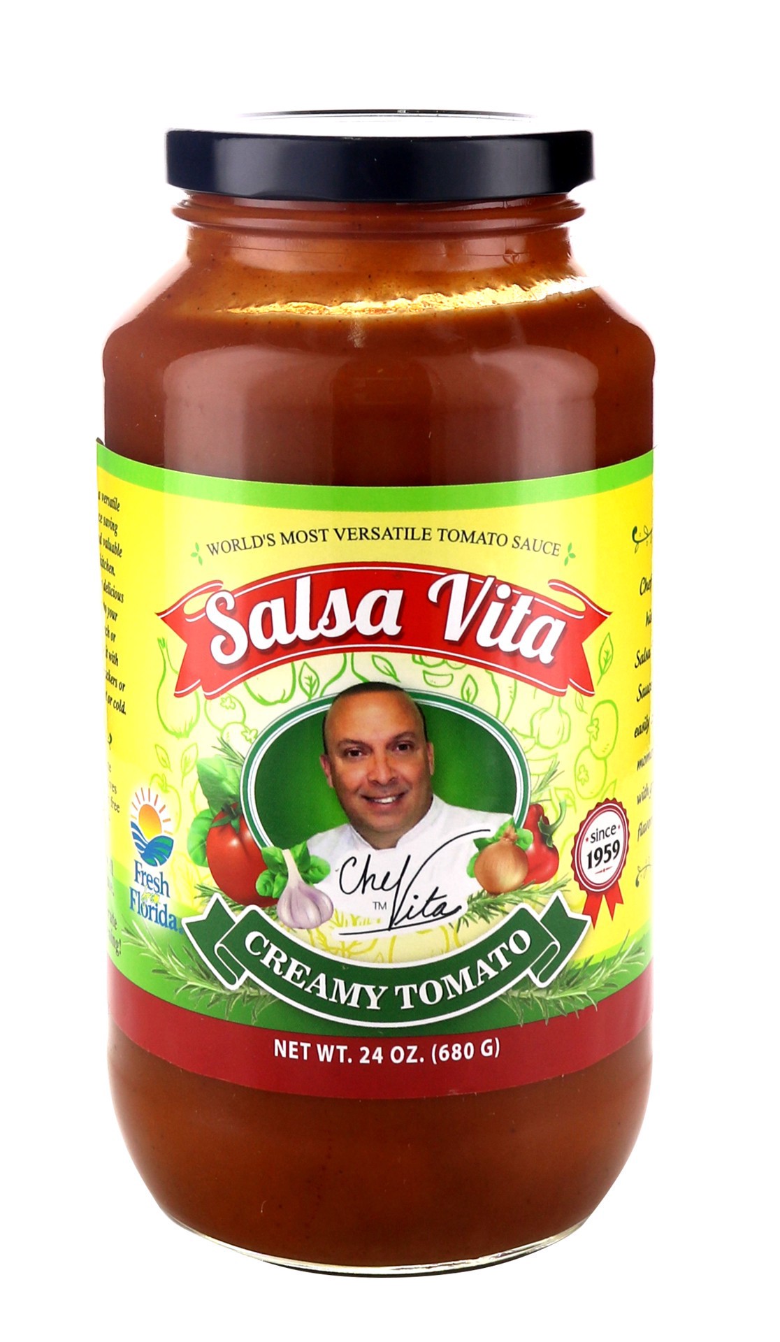 slide 1 of 1, Vita S Salsa Vita Tomato/W/Rosm/Basil, 24 oz