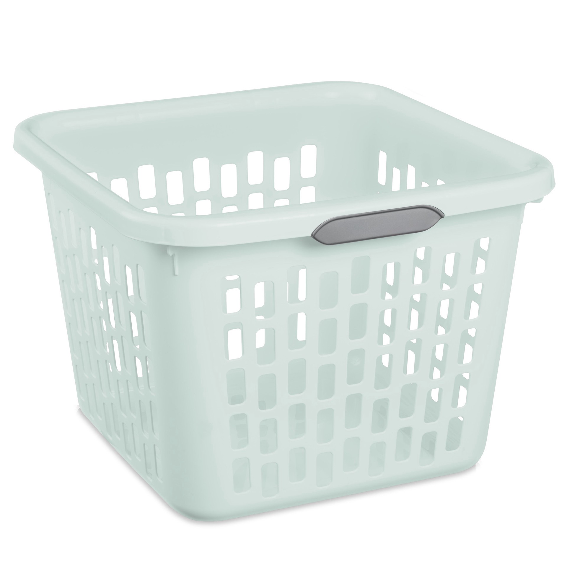 slide 1 of 1, Sterilite 1.5 Bushel Square Laundry Basket - Mint, 1 ct