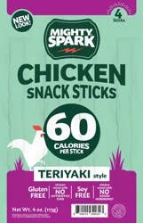 Mighty Spark Teriyaki Style Chicken Chicken Snack Sticks 4 oz