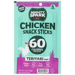 Mighty Spark Teriyaki Style Chicken Snack Sticks 4 oz