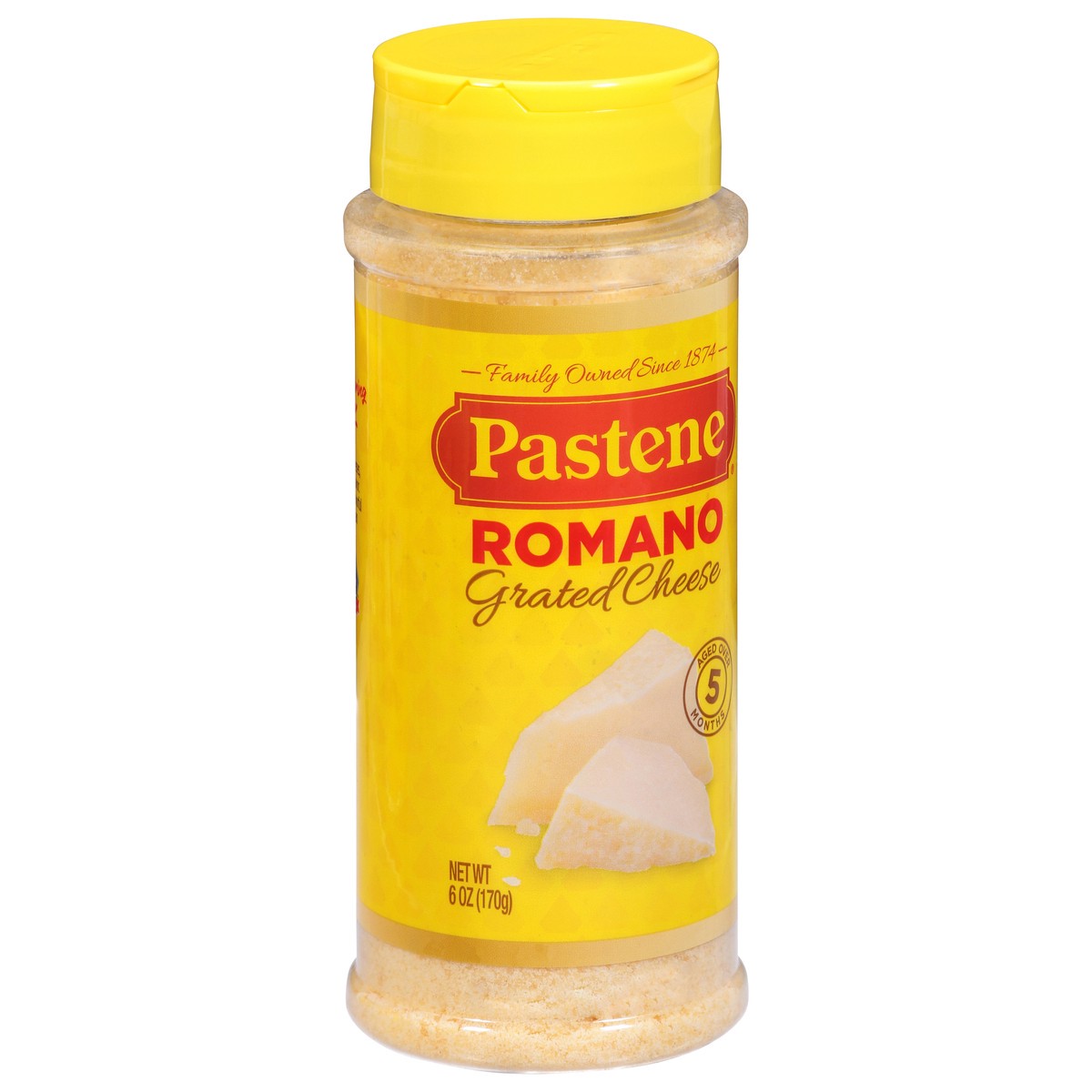 slide 6 of 13, Pastene Grated Romano Cheese 6 oz, 6 oz