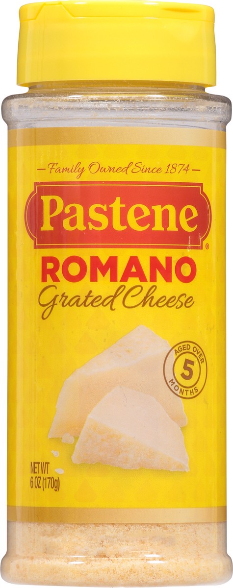 slide 7 of 13, Pastene Grated Romano Cheese 6 oz, 6 oz